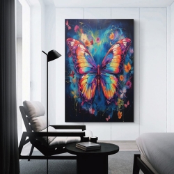 Papillon Peinture sur toile sans cadre, impressions posters art mural pour déco maison chambre bureau
