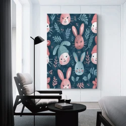 Lapin Petit lapin Peinture sur toile sans cadre, impressions posters art mural pour déco maison chambre bureau