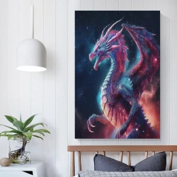occidental Dragon Peinture sur toile sans cadre, impressions posters art mural pour déco maison chambre bureau