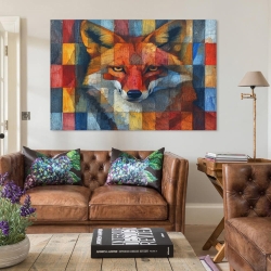 Renard Peinture sur toile sans cadre, impressions posters art mural pour déco maison chambre bureau
