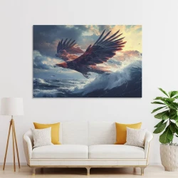 Aquila Pittura su tela senza cornice, stampe di poster arte murale per arredo casa camera ufficio