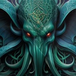 Mythe de l'horreur Cthulhu Housse de Couette Imprimée 3D Douce 3 Pièces Literie Garçons Filles
