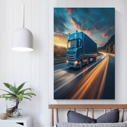 Gros camion Peinture sur toile sans cadre, impressions posters art mural pour déco maison chambre bureau