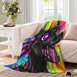 Dragon Plaid en Polaire Imprimé 3D Couverture Douce Confortable pour Canapé Lit Bureau