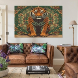Tigre Peinture sur toile sans cadre, impressions posters art mural pour déco maison chambre bureau