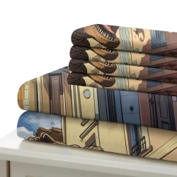 Dinosaure Housse de Couette Imprimée 3D Douce 3 Pièces Literie Garçons Filles