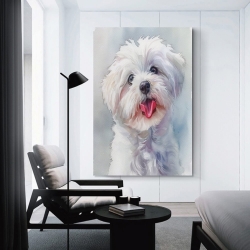Shih Tzu Peinture sur toile sans cadre, impressions posters art mural pour déco maison chambre bureau