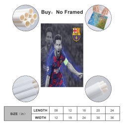 Lionel Messi Peinture sur toile sans cadre, impressions posters art mural pour déco maison chambre bureau