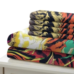 Tigre Housse de Couette Imprimée 3D Douce 3 Pièces Literie Garçons Filles