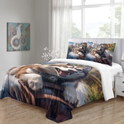 Alaskan Housse de Couette Imprimée 3D Douce 3 Pièces Literie Garçons Filles