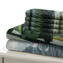 Gros camion Housse de Couette Imprimée 3D Douce 3 Pièces Literie Garçons Filles