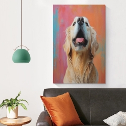 Golden Retriever Peinture sur toile sans cadre, impressions posters art mural pour déco maison chambre bureau