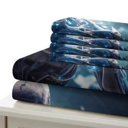Crâne Housse de Couette Imprimée 3D Douce 3 Pièces Literie Garçons Filles