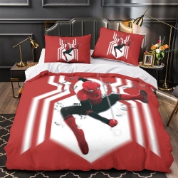 Avengers Spider Man Housse de Couette Imprimée 3D Douce 3 Pièces Literie Garçons Filles