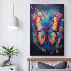 Papillon Peinture sur toile sans cadre, impressions posters art mural pour déco maison chambre bureau