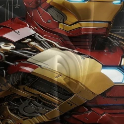 Avengers Iron Man Copripiumino Stampato 3D Morbido 3 Pezzi Biancheria da Letto per Ragazzi Ragazze