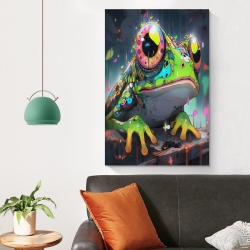 Grenouille Peinture sur toile sans cadre, impressions posters art mural pour déco maison chambre bureau