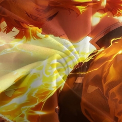 Tueur de démons: Demon Slayer Housse de Couette Imprimée 3D Douce 3 Pièces Literie Garçons Filles
