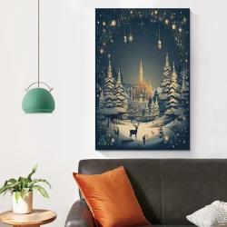 Renne Peinture sur toile sans cadre, impressions posters art mural pour déco maison chambre bureau