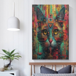 Chat Peinture sur toile sans cadre, impressions posters art mural pour déco maison chambre bureau