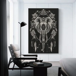 Éléphant Peinture sur toile sans cadre, impressions posters art mural pour déco maison chambre bureau
