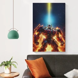 Transformers Optimus Prime Peinture sur toile sans cadre, impressions posters art mural pour déco maison chambre bureau