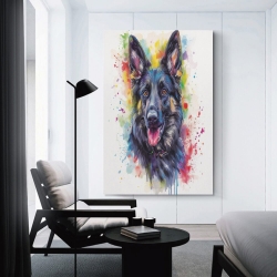 Berger allemand Chien Peinture sur toile sans cadre, impressions posters art mural pour déco maison chambre bureau
