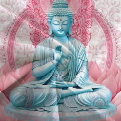 Bouddha Housse de Couette Imprimée 3D Douce 3 Pièces Literie Garçons Filles
