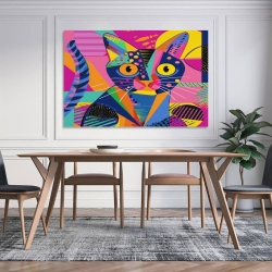 Chat Peinture sur toile sans cadre, impressions posters art mural pour déco maison chambre bureau