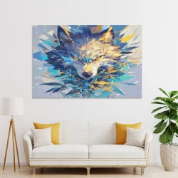 Lupo Pittura su tela senza cornice, stampe di poster arte murale per arredo casa camera ufficio