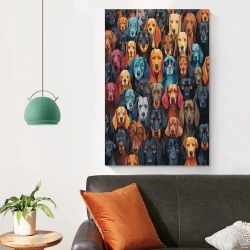 Golden Retriever Peinture sur toile sans cadre, impressions posters art mural pour déco maison chambre bureau