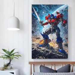 Transformers Optimus Prime Pittura su tela senza cornice, stampe di poster arte murale per arredo casa camera ufficio