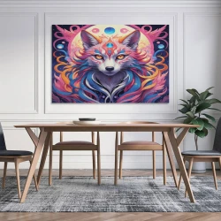 Loup Peinture sur toile sans cadre, impressions posters art mural pour déco maison chambre bureau