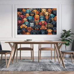 Golden Retriever Peinture sur toile sans cadre, impressions posters art mural pour déco maison chambre bureau