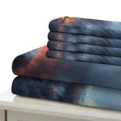 Loup Housse de Couette Imprimée 3D Douce 3 Pièces Literie Garçons Filles