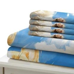Corgi Housse de Couette Imprimée 3D Douce 3 Pièces Literie Garçons Filles