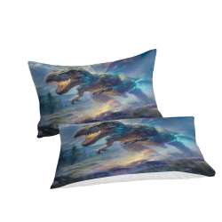 Dinosaure Housse de Couette Imprimée 3D Douce 3 Pièces Literie Garçons Filles