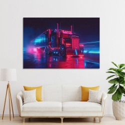 Gros camion Peinture sur toile sans cadre, impressions posters art mural pour déco maison chambre bureau