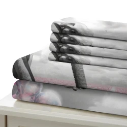Éléphant Housse de Couette Imprimée 3D Douce 3 Pièces Literie Garçons Filles