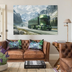 Gros camion Peinture sur toile sans cadre, impressions posters art mural pour déco maison chambre bureau