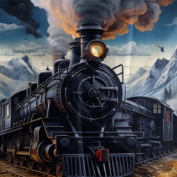 Train à vapeur Housse de Couette Imprimée 3D Douce 3 Pièces Literie Garçons Filles