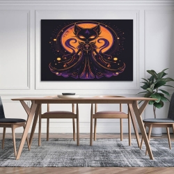 Chat Peinture sur toile sans cadre, impressions posters art mural pour déco maison chambre bureau