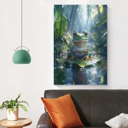 Grenouille Peinture sur toile sans cadre, impressions posters art mural pour déco maison chambre bureau