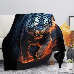 Tiger 3D Printed Fleece Throw Blanket Soft Cozy Blanket for Couch Sofa Bed Office
