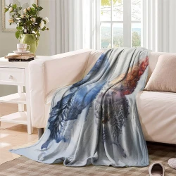 Mariposa Manta de Forro Polar Impresa en 3D Suave y Acogedora para Sofá Cama Oficina