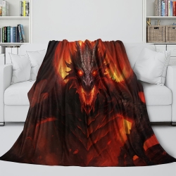 occidental Dragón Mythical Animals Manta de Forro Polar Impresa en 3D Suave y Acogedora para Sofá Cama Oficina
