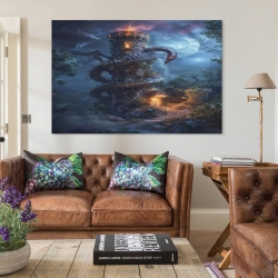 Dragon Peinture sur toile sans cadre, impressions posters art mural pour déco maison chambre bureau