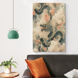 Dragon Peinture sur toile sans cadre, impressions posters art mural pour déco maison chambre bureau