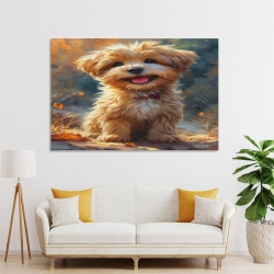 Yorkshire Terrier Peinture sur toile sans cadre, impressions posters art mural pour déco maison chambre bureau