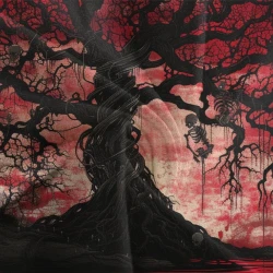 Arbre de vie Housse de Couette Imprimée 3D Douce 3 Pièces Literie Garçons Filles